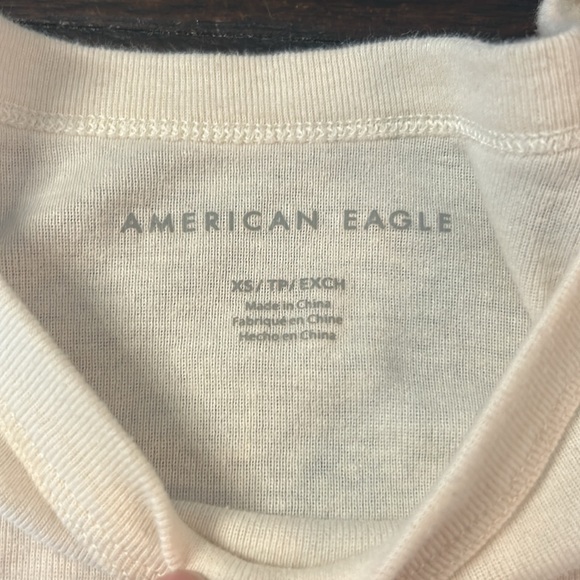 American Eagle Outfitters Beige Floral Graphic Tee - Picture 3 of 5